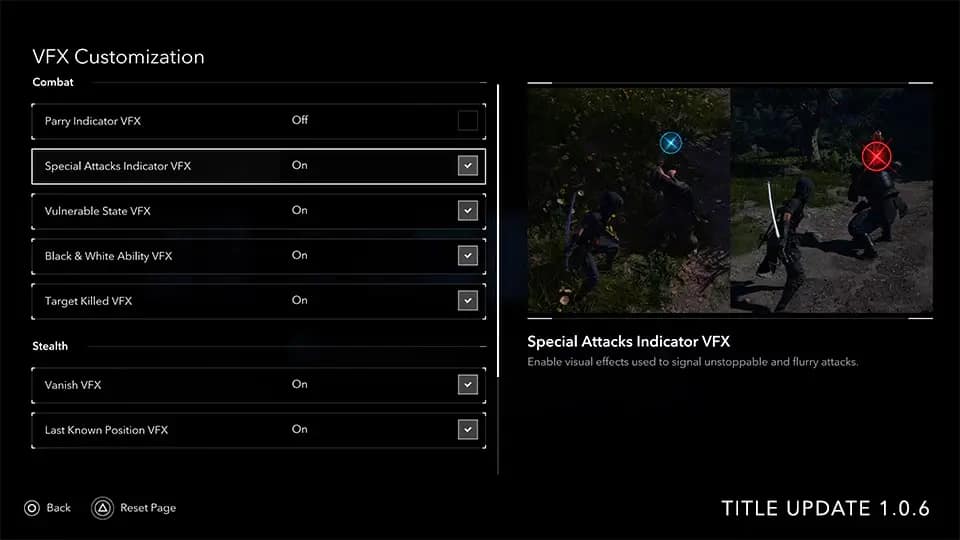 AC Shadows new visual options